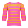 Geisha Pullover irregular stripe pink - Bubbles & Bo