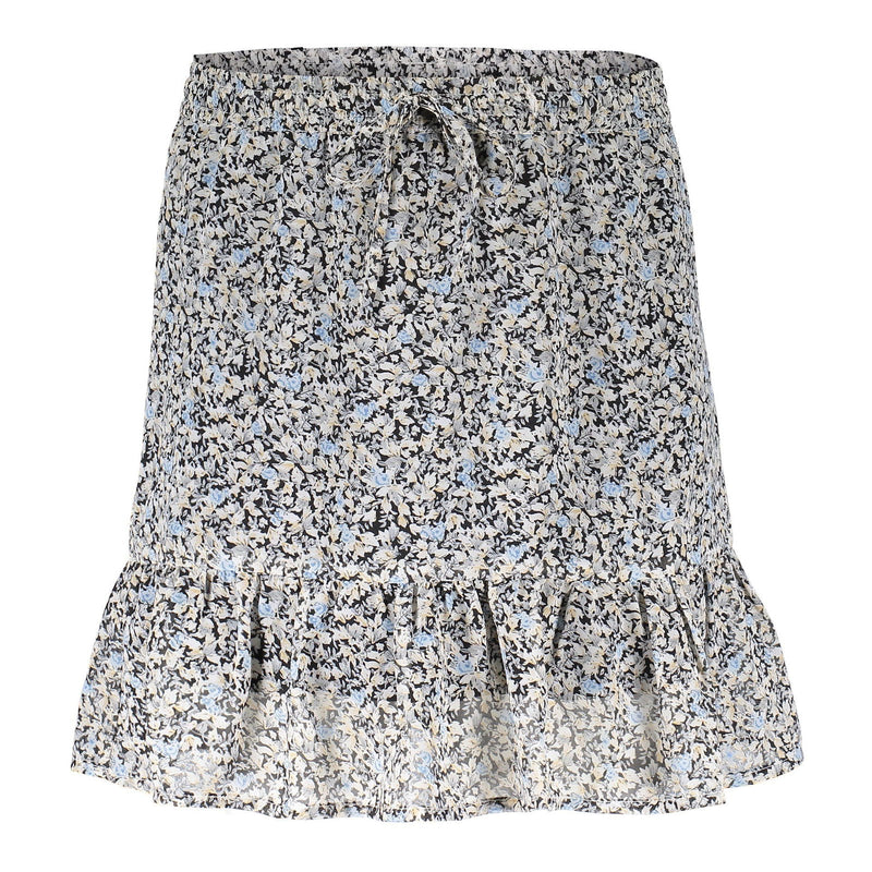 Geisha Skirt AOP little flowers & ruffle - Bubbles & Bo