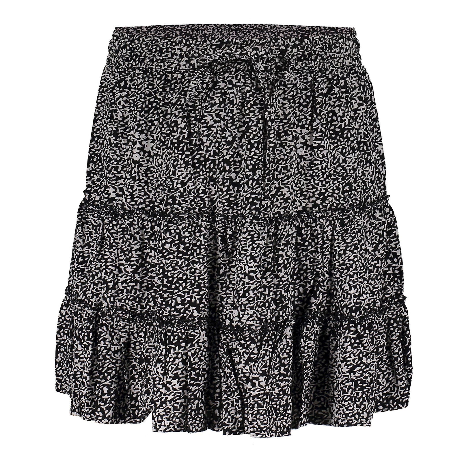 Geisha Skirt ruffle minimal print