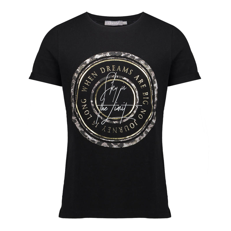 Geisha T-Shirt S/S With Front Print - Bubbles & Bo