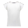 Geisha Top ajour with buttons at shoulder - Bubbles & Bo