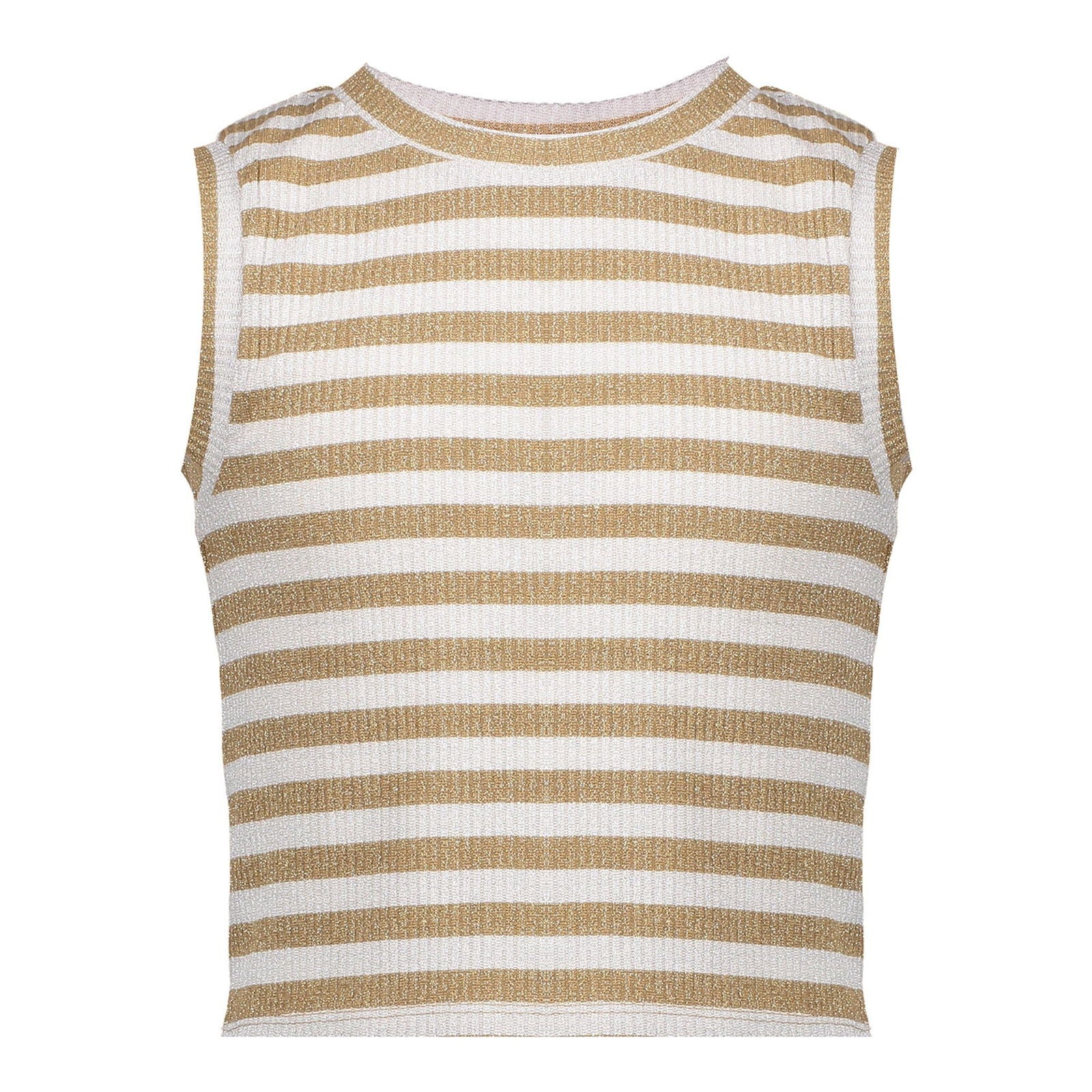 Geisha Top cropped lurex striped - Bubbles & Bo