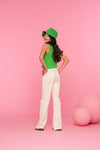 Geisha Top rib cropped sleeveless - Bubbles & Bo