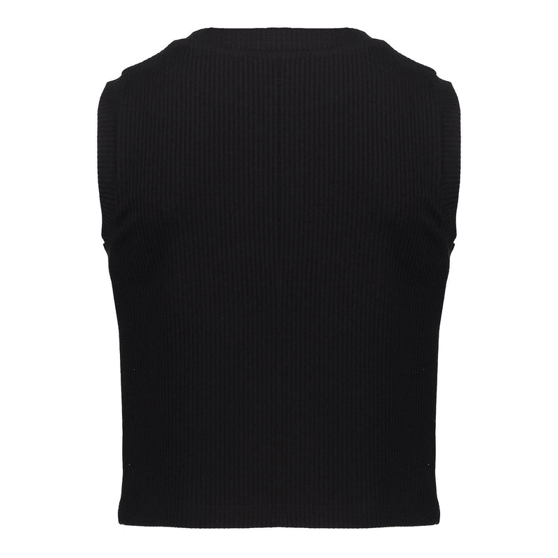 Geisha Top rib cropped sleeveless - Bubbles & Bo