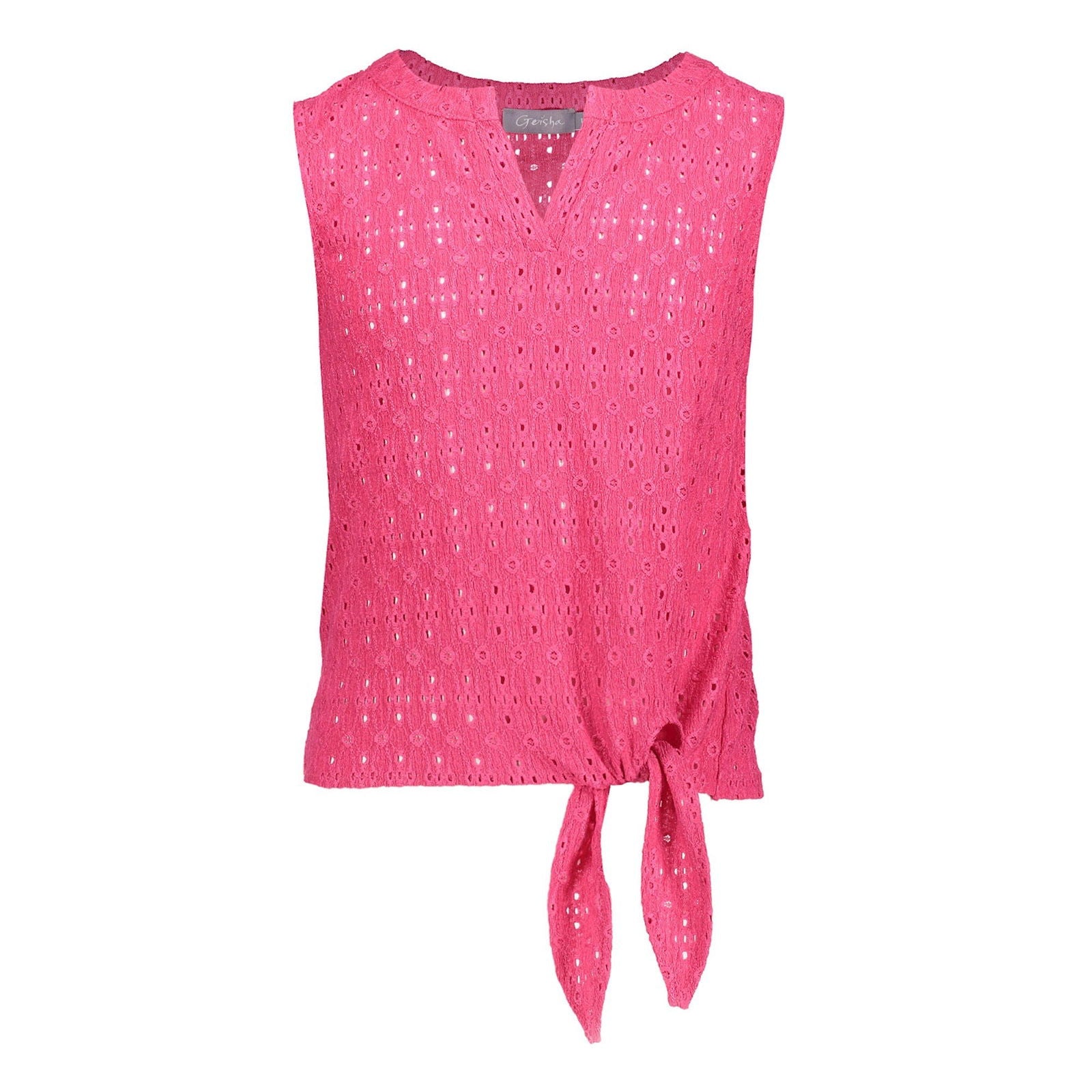Geisha Top sleeveless with knot - Bubbles & Bo