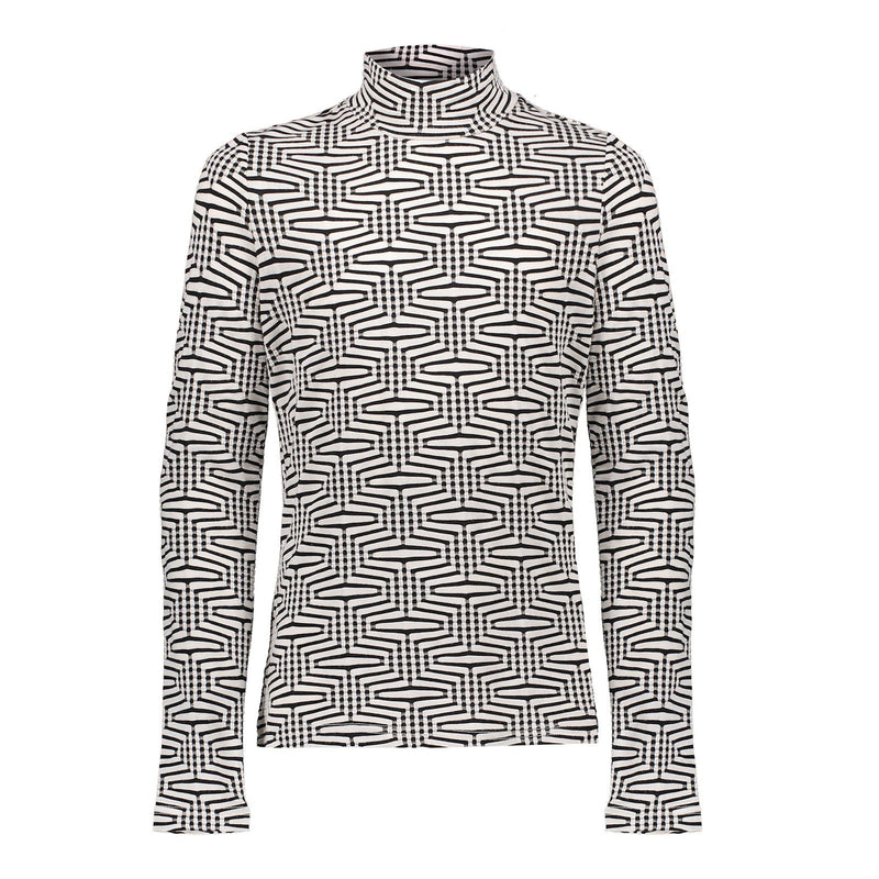 Geisha Top tricot black/white - Bubbles & Bo