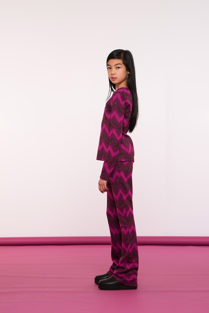 Geisha Top zig zag lurex - Bubbles & Bo