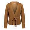 Geisha Wrap cardigan Camel - Bubbles & Bo
