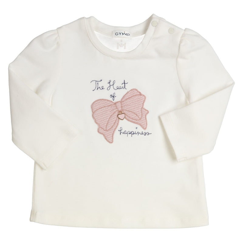 Gymp Longsleeve - Embroidery Bow - Bubbles & Bo