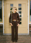 Meisjes Sweater HAYLEE FUDGE van Aaiko Girls in de kleur FUDGE in maat 176.