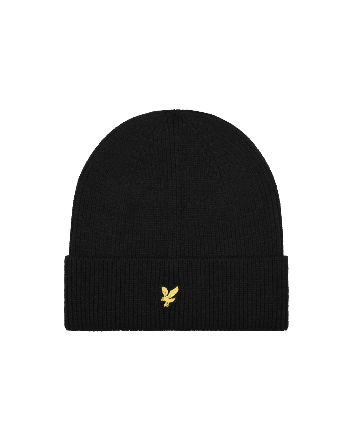 Jongens Beanie van Lyle & Scott in de kleur Jet Black in maat One Size.