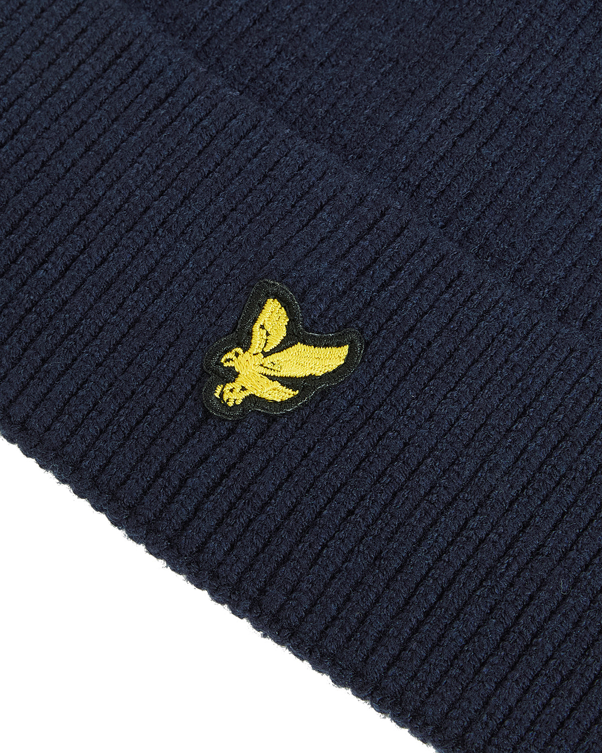 Jongens Beanie van Lyle & Scott in de kleur Z271 Dark Navy in maat One Size.