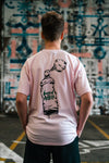 Unisexs SHORTSLEEVE OVERSIZED van House of Artists in de kleur Faded Pink in maat 170-176.