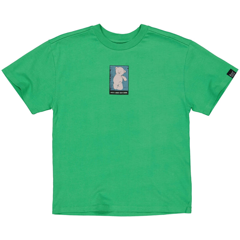 Unisexs SHORTSLEEVE OVERSIZED van House of Artists in de kleur Gras Green in maat 170-176.