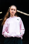 Unisexs HOODED SWEATER OVERSIZED van House of Artists in de kleur Faded Pink in maat 170-176.