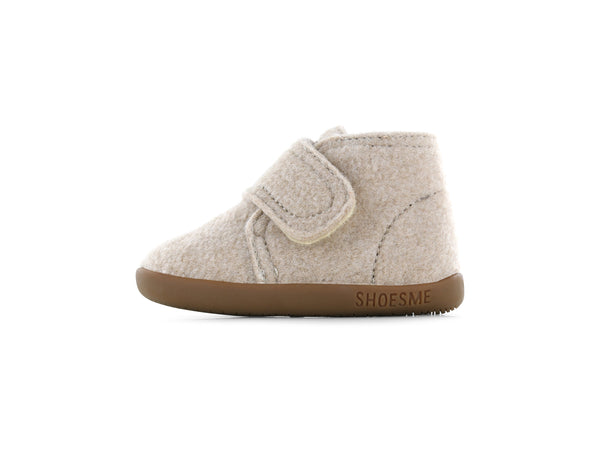 Shoesme Beige vilten slofje