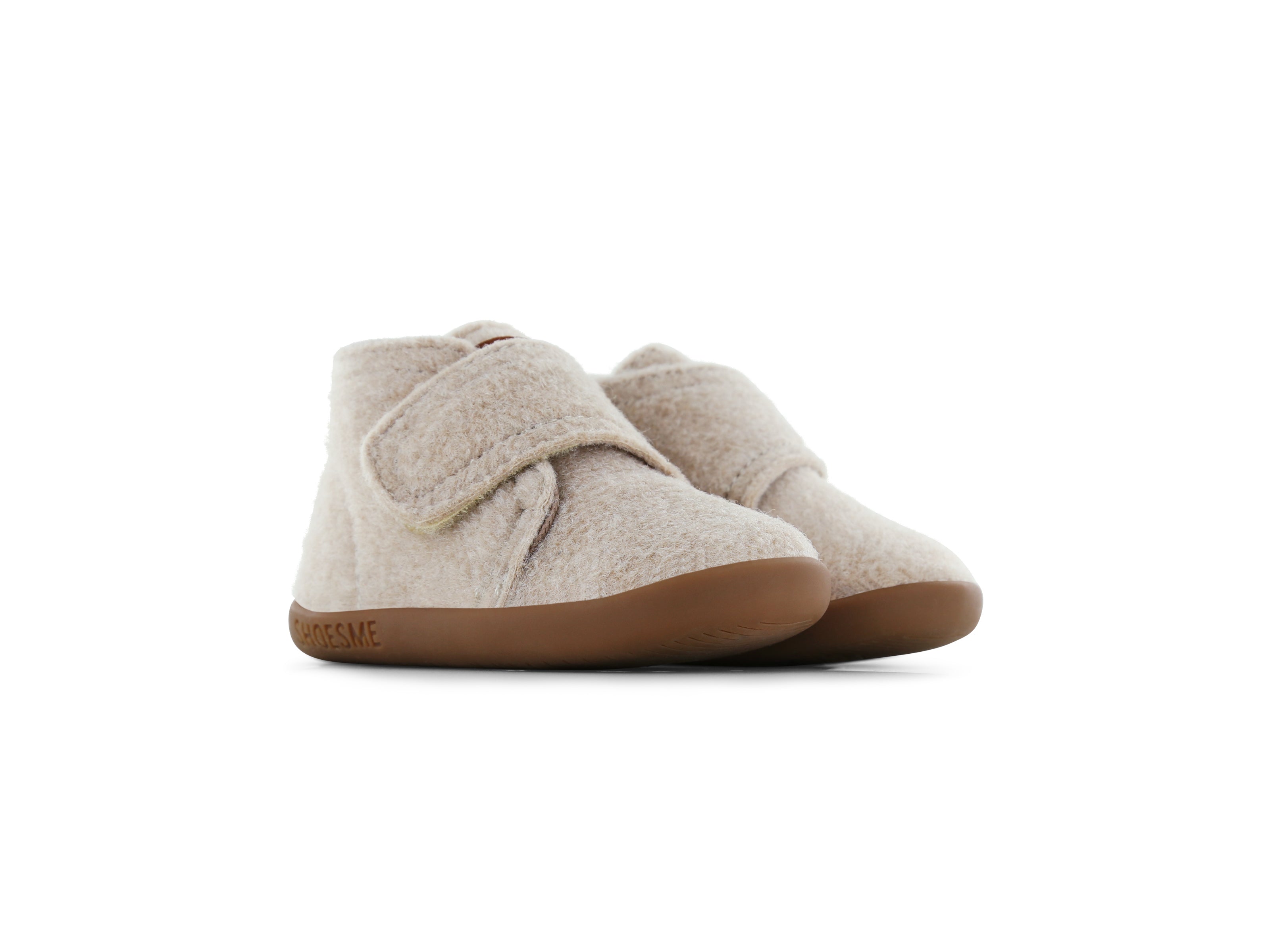 Shoesme Beige vilten slofje