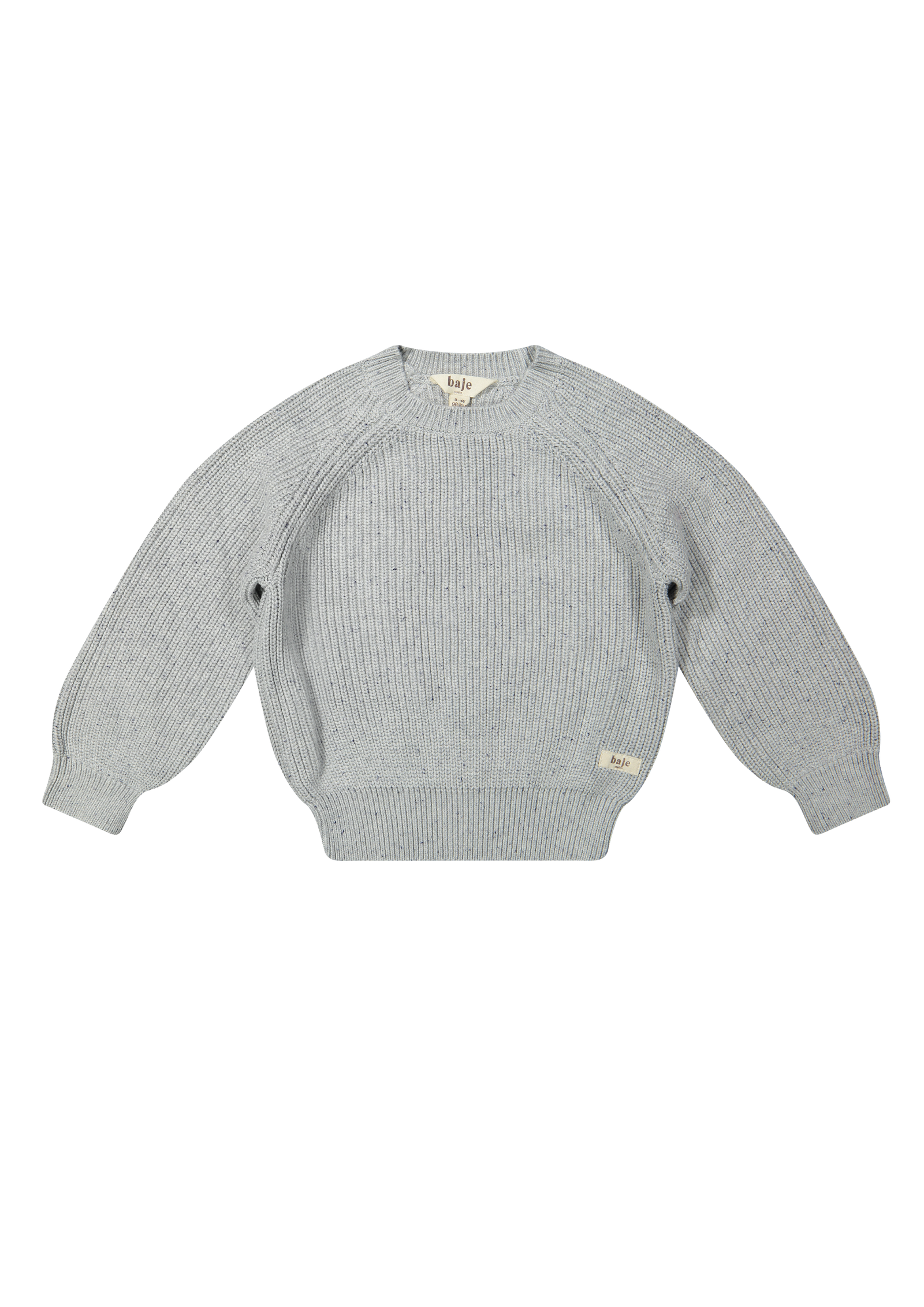Baje Studio Harrow knitted pullover grey melange nappy