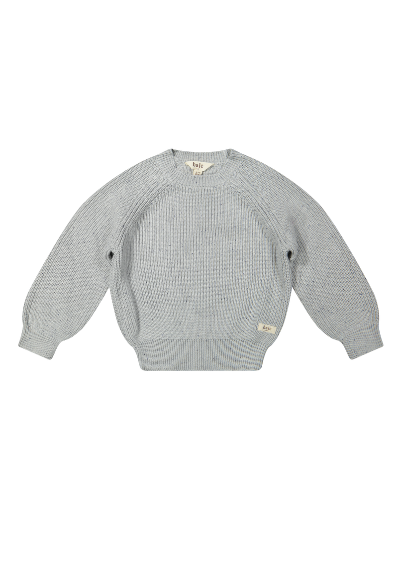 Baje Studio Harrow knitted pullover grey melange nappy