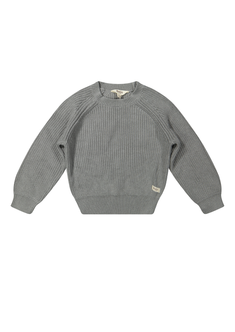 Baje Studio Harrow knitted pullover greyish blue