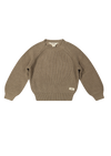 Baje Studio Harrow knitted pullover taupe
