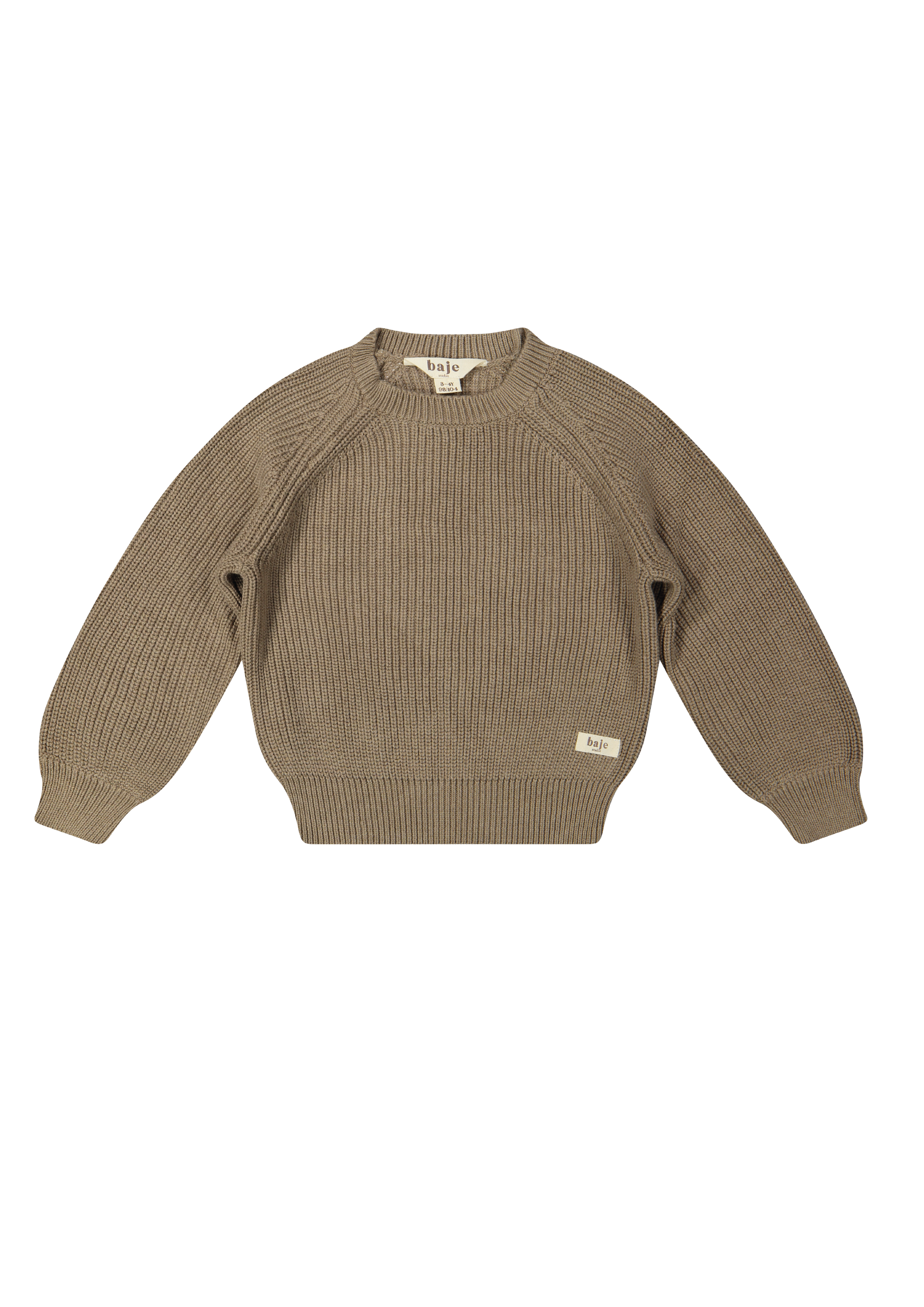 Baje Studio Harrow knitted pullover taupe