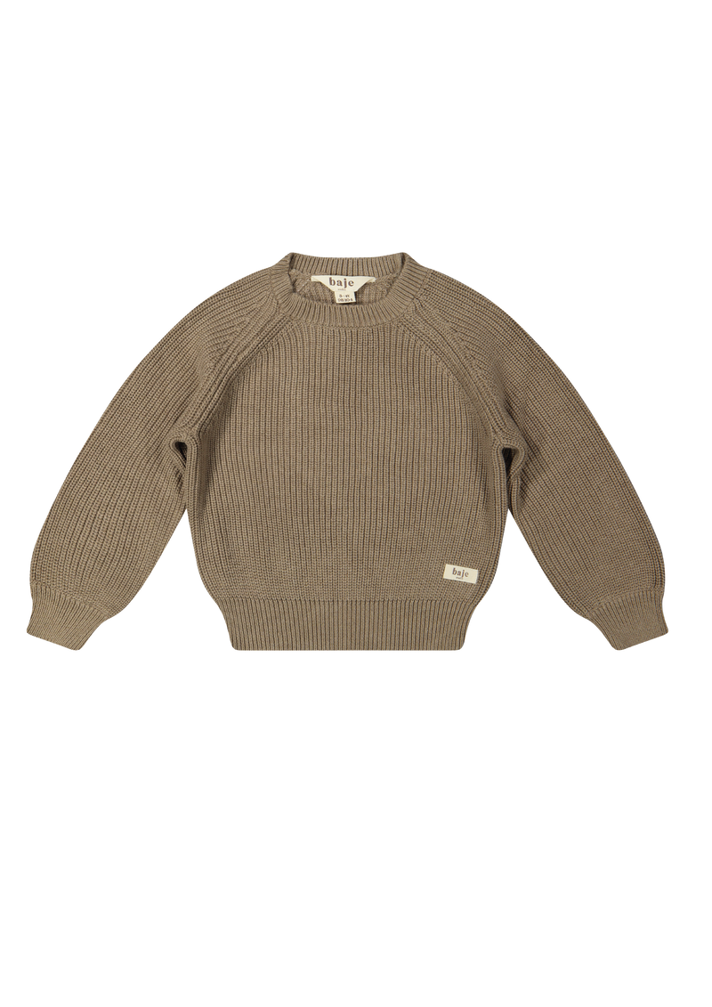 Baje Studio Harrow knitted pullover taupe