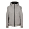 Jongens Soft Shell Hooded Jacket van Indian Blue Jeans in de kleur Grey Sand in maat 164.