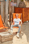 Jongens Jogpant Zip Herringbone van Indian Blue Jeans in de kleur Medium Grey Melange in maat 176.