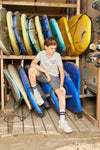 Jongens T-Shirt V-neck Sun Valley van Indian Blue Jeans in de kleur Off White in maat 176.