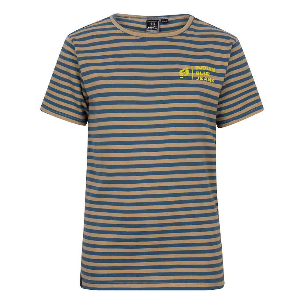 Indian Blue Jeans T-Shirt Stripe Indian Blue