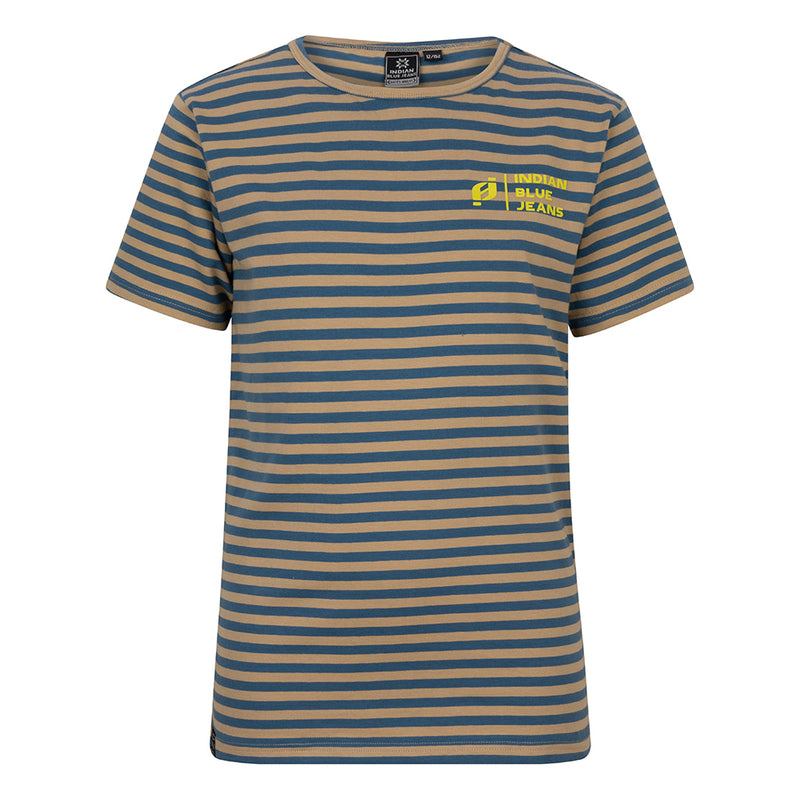 Indian Blue Jeans T-Shirt Stripe Indian Blue