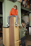 Jongens Jeans Blue Black Ryan Skinny Fit van Indian Blue Jeans in de kleur Blue Black in maat 176.