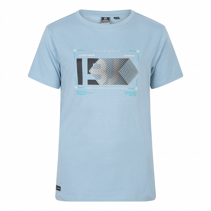 Jongens T-Shirt IBJ van Indian Blue Jeans in de kleur Azure Blue in maat 176.