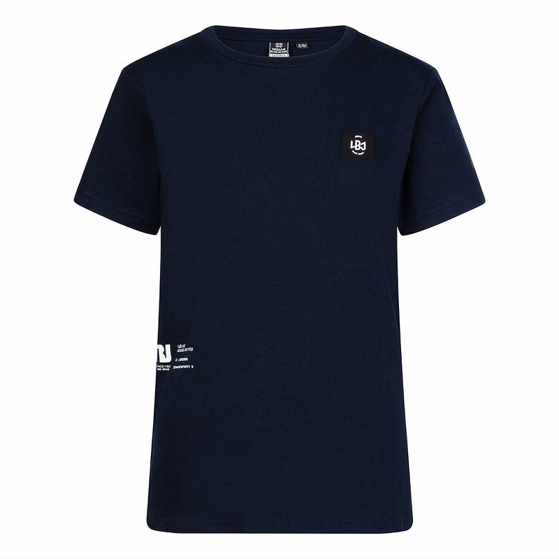 Jongens Organic T-Shirt Long Indian van Indian Blue Jeans in de kleur Deep Night in maat 176.