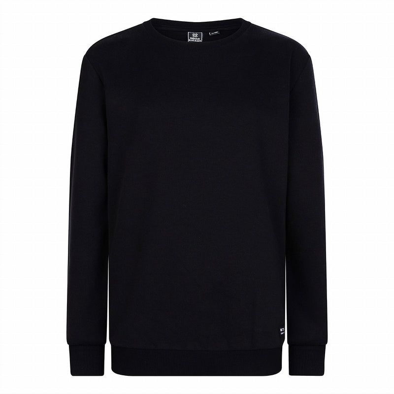 Jongens Sweater Basic Rib van Indian Blue Jeans in de kleur Black in maat 176.