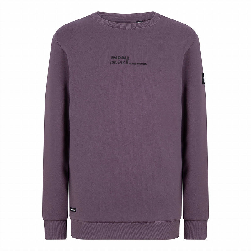 Jongens Sweater INDN jeans united van Indian Blue Jeans in de kleur Dust Purple in maat 176.