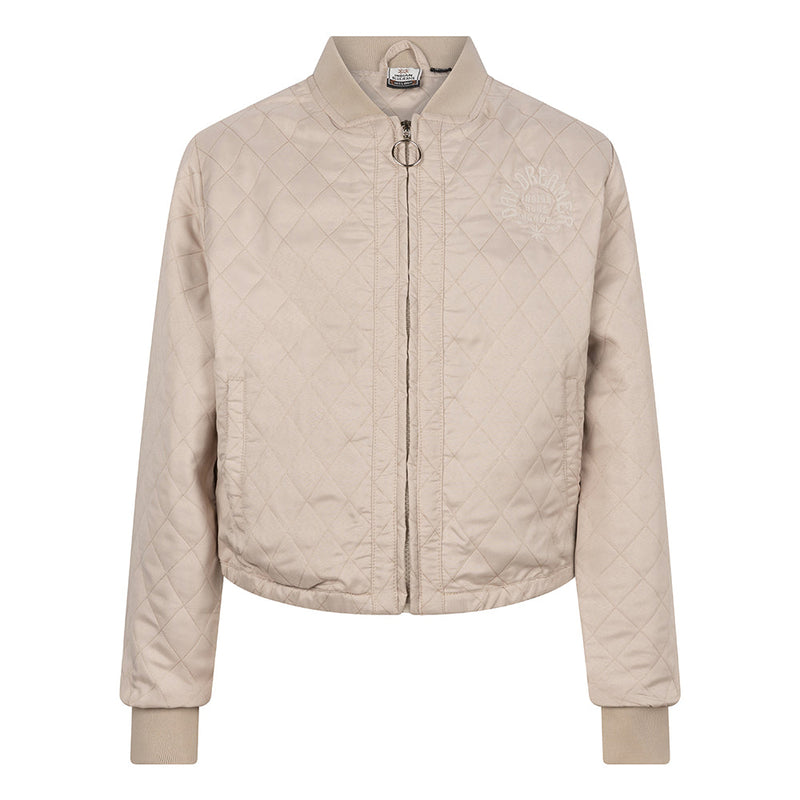 Meisjes Padded Jacket van Indian Blue Jeans in de kleur Sesame in maat 176.
