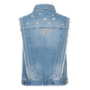 Indian Blue Jeans Denim Gilet Embroidery