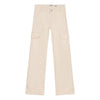 Meisjes Jeans Cargo Denim Wide Fit van Indian Blue Jeans in de kleur Lily White in maat 176.