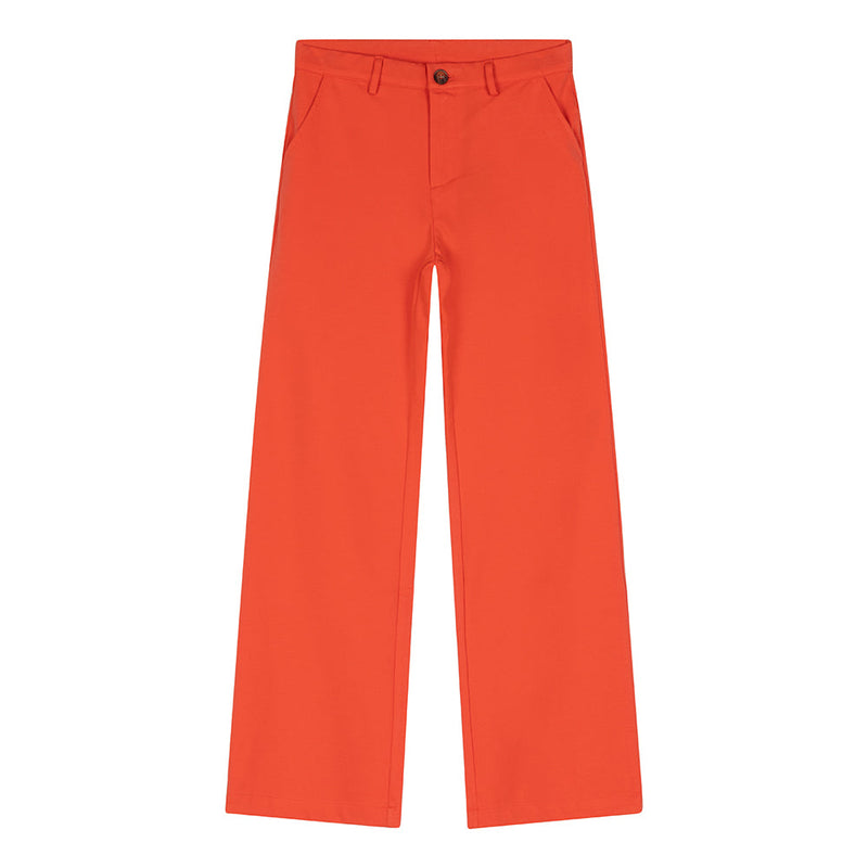 Meisjes Wide Pants Pantalon Stretch van Indian Blue Jeans in de kleur Bright Coral in maat 176.