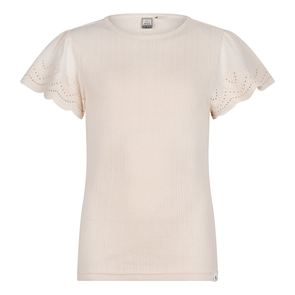 Indian Blue Jeans T-Shirt Broderie Anglaise