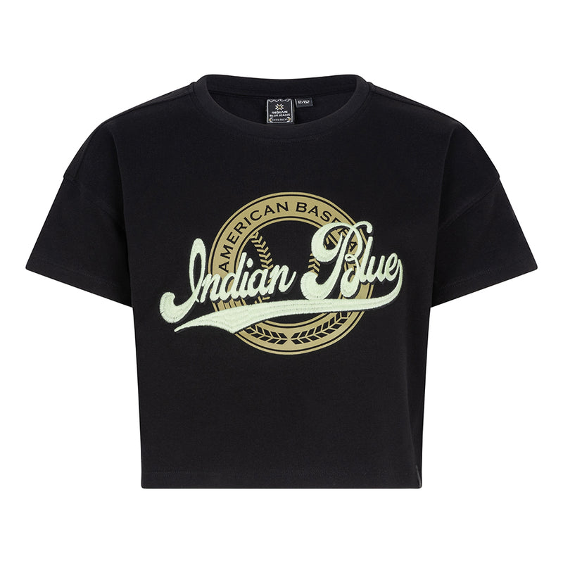 Indian Blue Jeans Cropped Wide T-Shirt Indian Blue