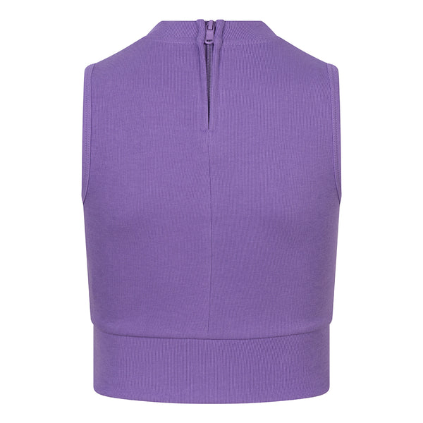 Indian Blue Jeans Cropped Singlet Rib Zip