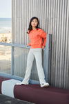 Meisjes Sweater Wandering Heart van Indian Blue Jeans in de kleur Bright Coral in maat 176.