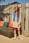 Indian Blue Jeans Lace Smock Shirt Longsleeve