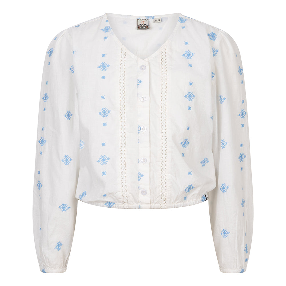 Indian Blue Jeans Festival Broderie Shirt Longsleeve
