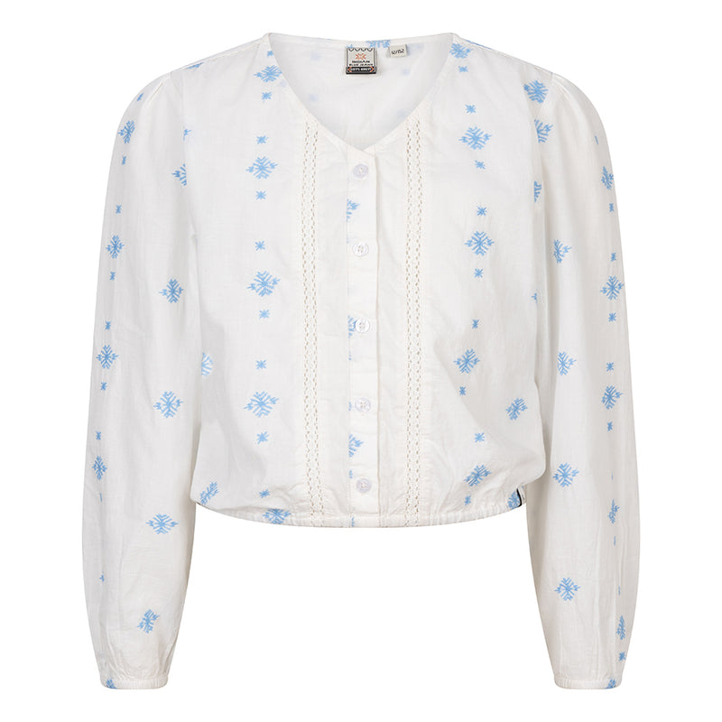 Indian Blue Jeans Festival Broderie Shirt Longsleeve