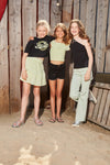 Meisjes High Waist Denim Short van Indian Blue Jeans in de kleur Black Denim in maat 176.