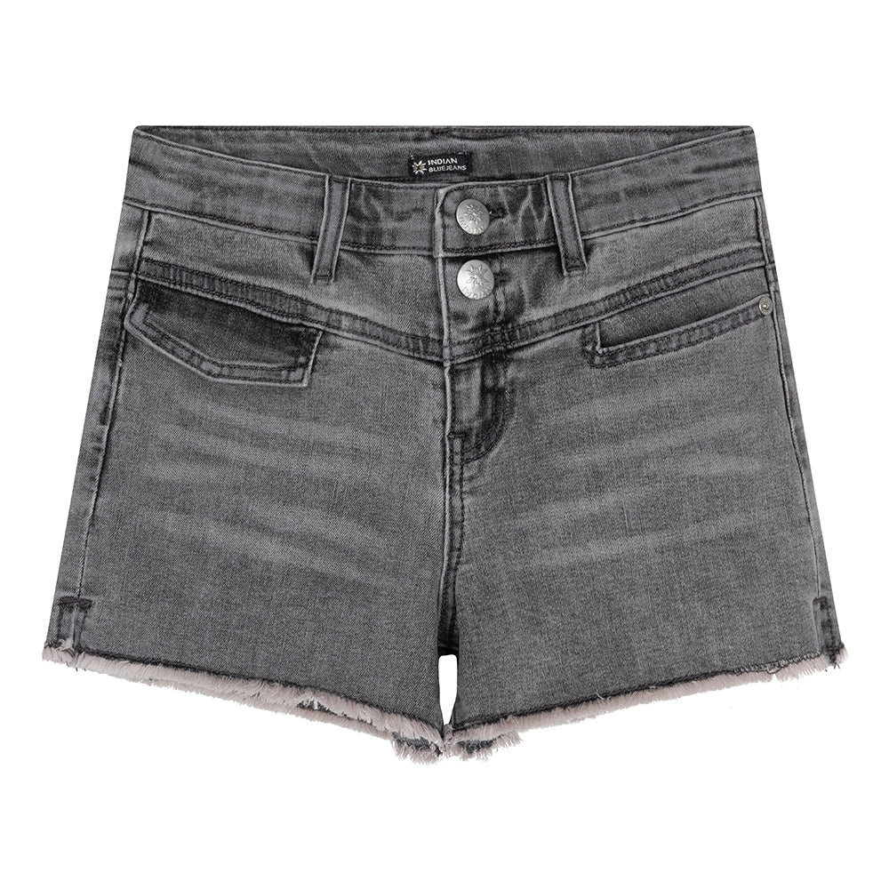 Indian Blue Jeans Grey Denim Short Pocket